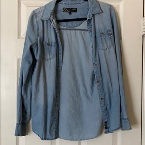 Over sized jean cardigan